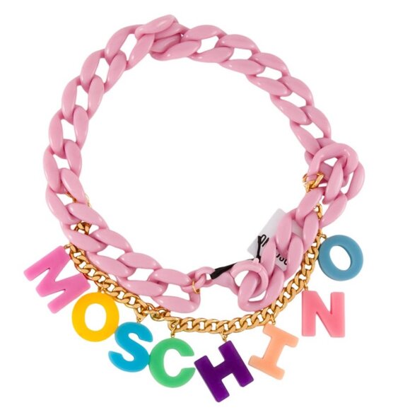 Moschino Women's Bijoux Small Chain Link Logo Belt NEW - Picture 10 of 10